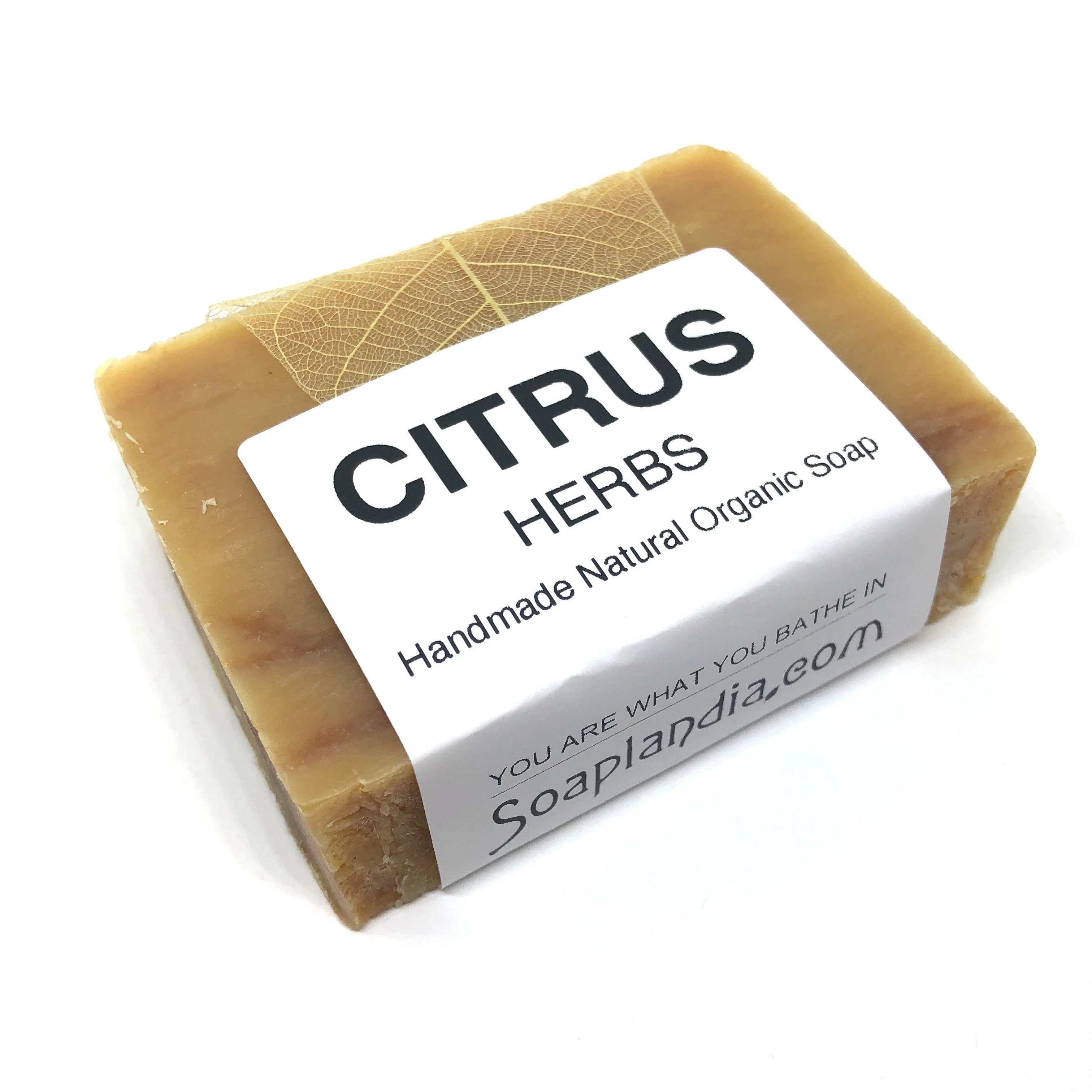 Citrus Herbs Bar Soap, Organic - Image 2