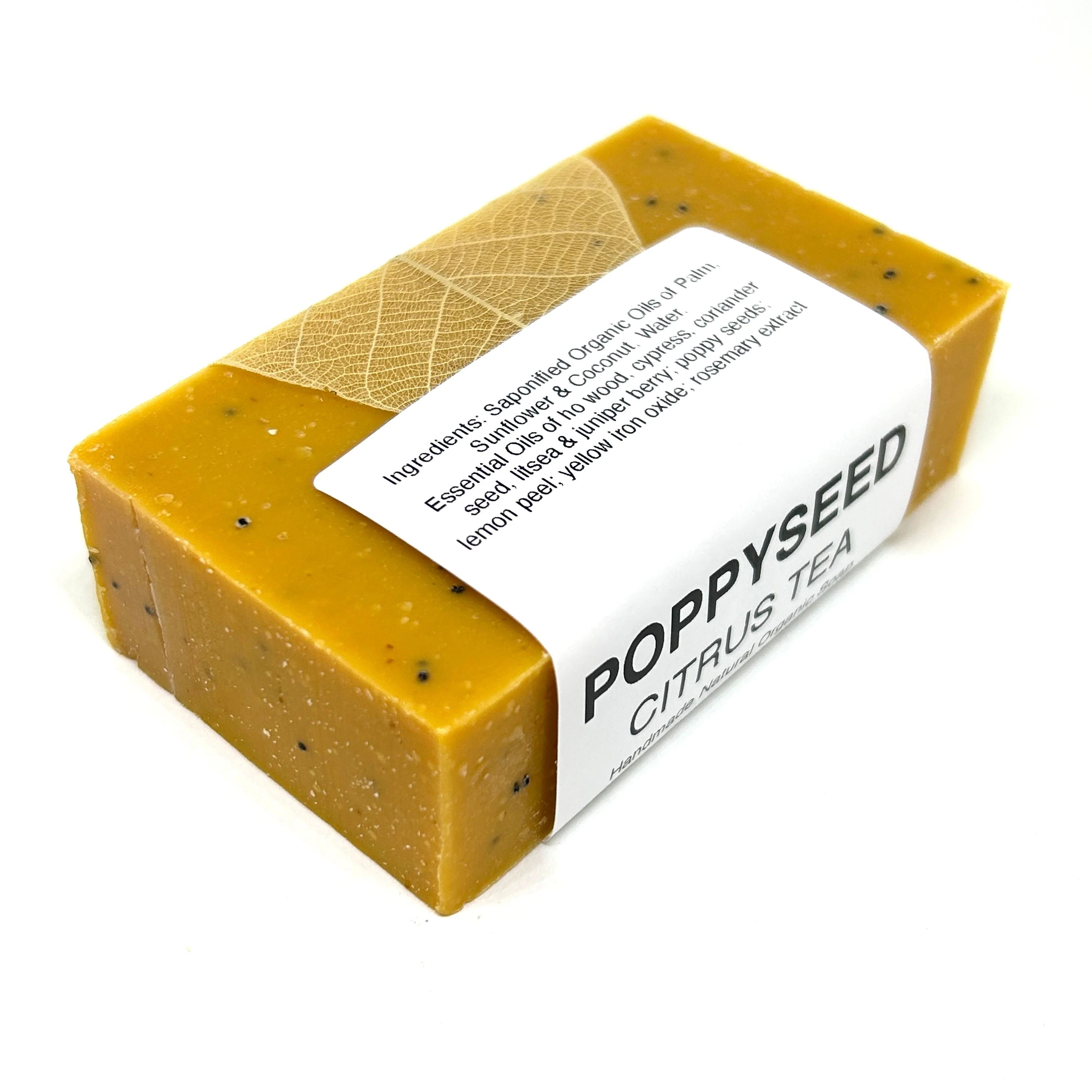 Citrus Poppyseed Bar Soap, Organic - Image 3