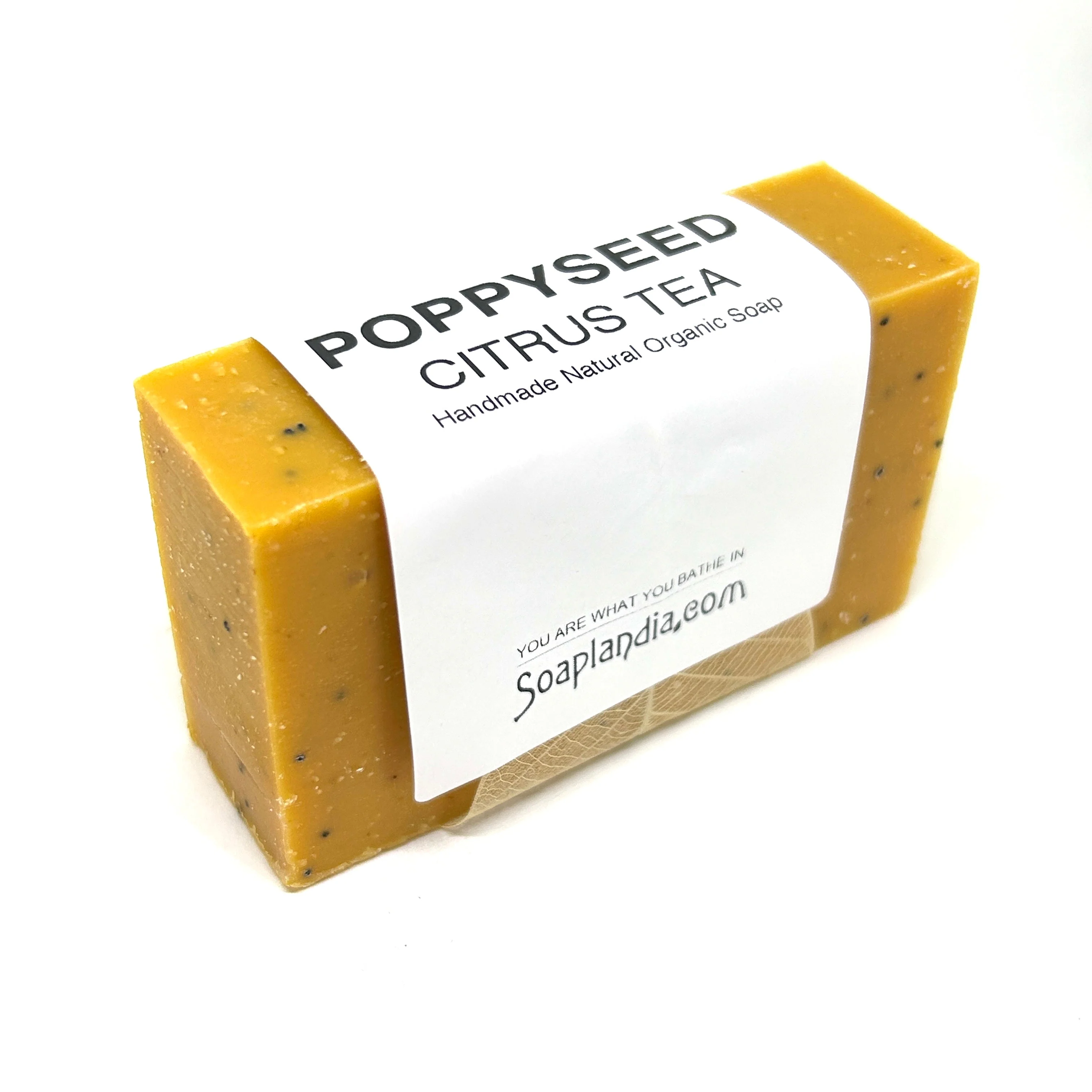 Citrus Poppyseed Bar Soap, Organic - Image 4