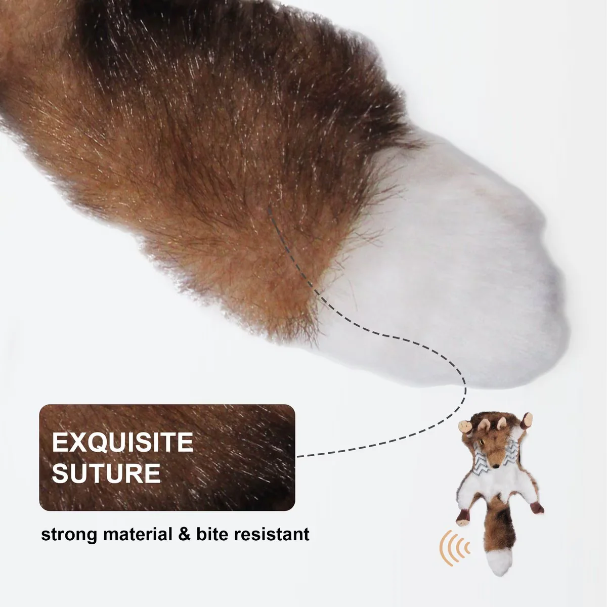 Classic - Dog Toys - Road Kill Fox - Image 3