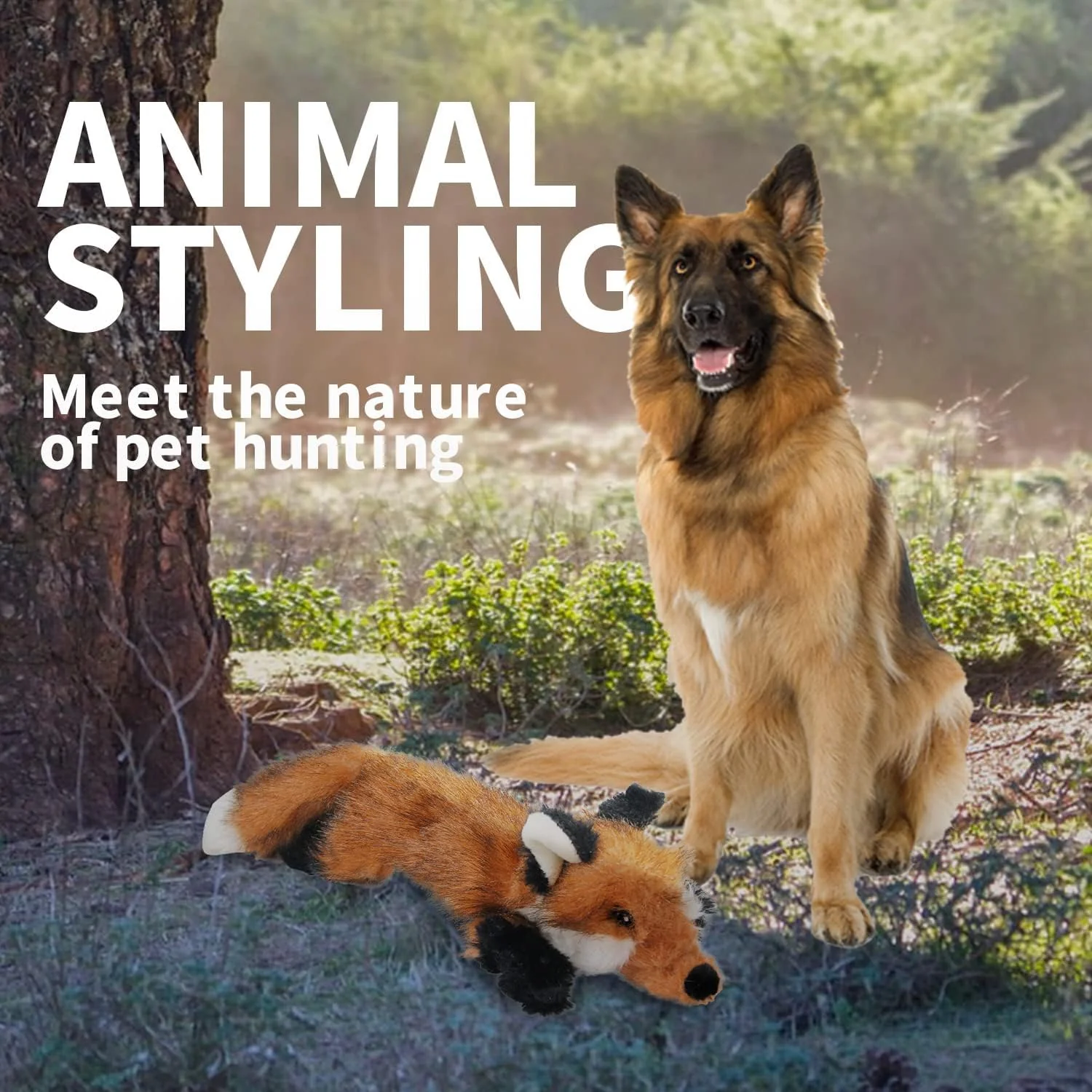 Classic - Dog Toys - Squeaky Dog Fox Toys for Dogs - Image 3