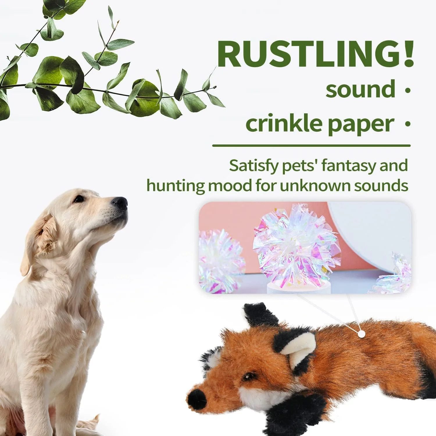 Classic - Dog Toys - Squeaky Dog Fox Toys for Dogs - Image 6