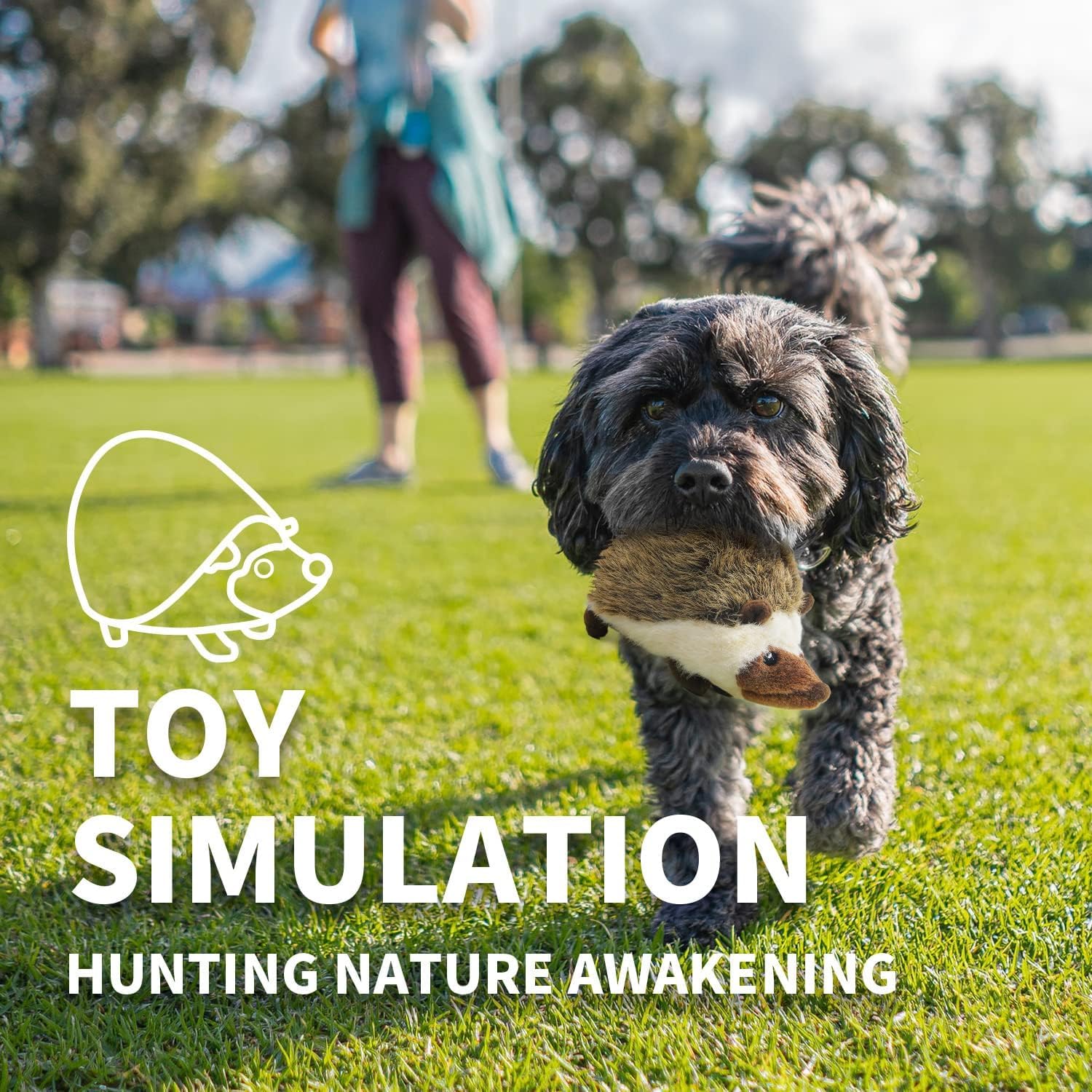 Classic - Dog Toys - Squeaky Dog Hedgehog Toys for Dogs - Image 4