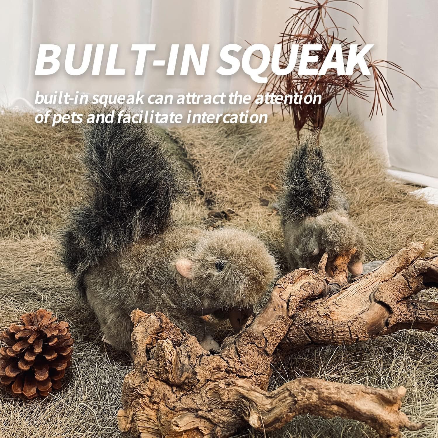 Classic Dog Toys - Squeaky Dog Squirrel Toys for Dogs - Image 3