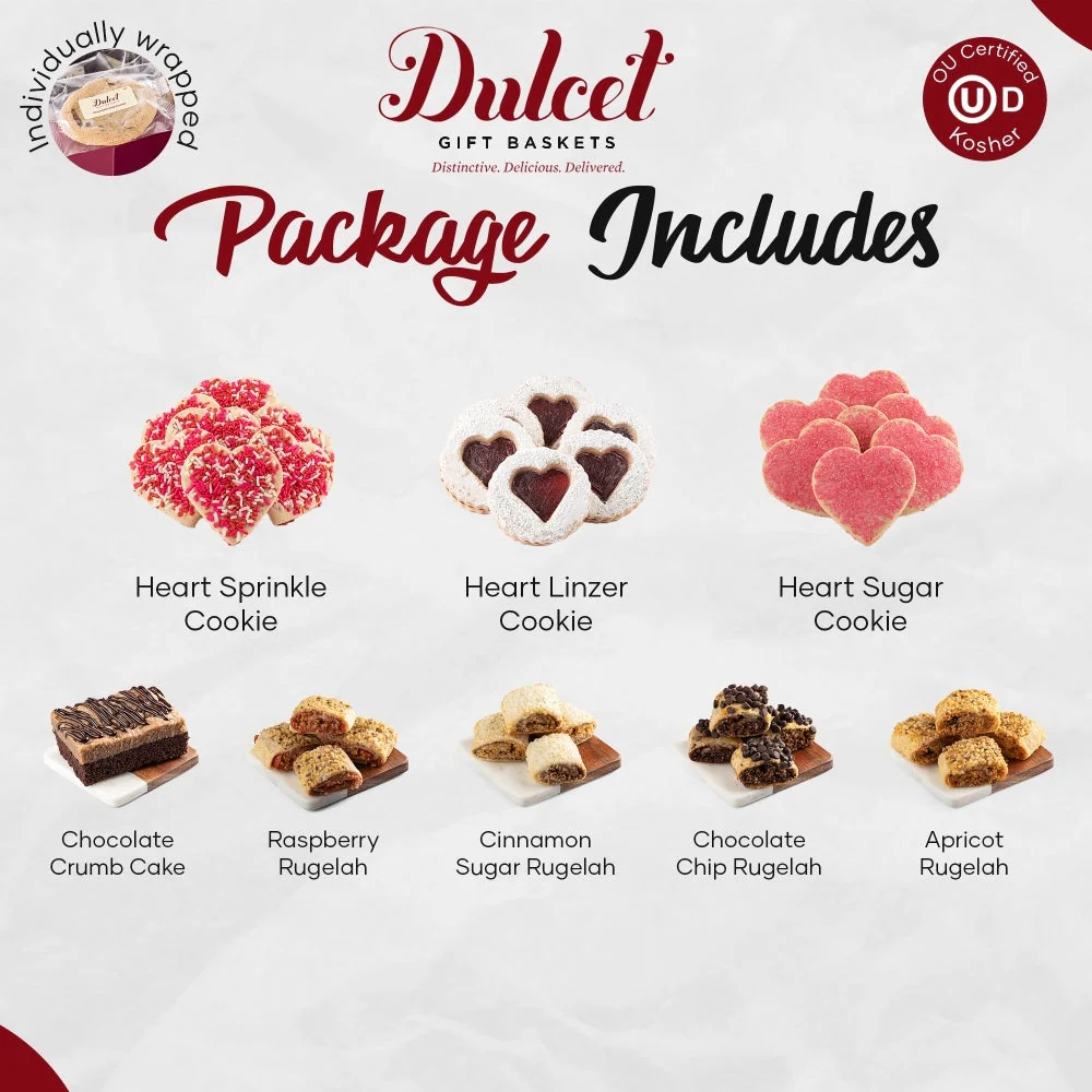 Classic Heart Sugar Cookies Gift Basket - Image 6