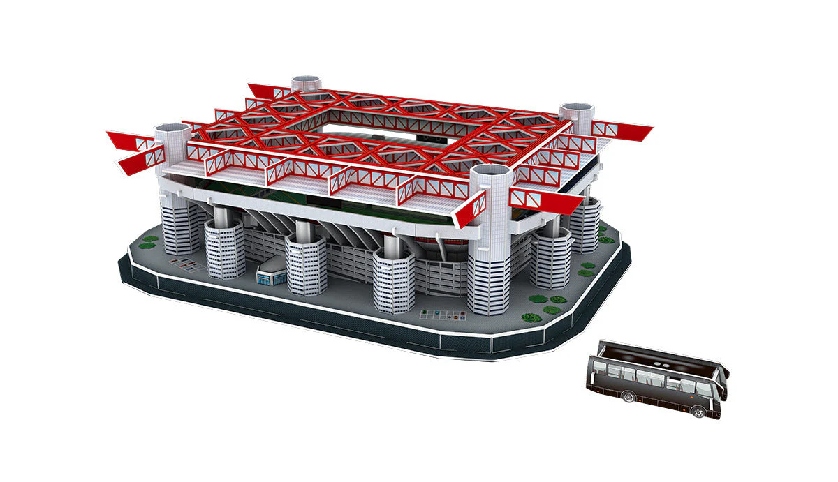 Classic Jigsaw DIY 3D Puzzle World Football Stadium European Soccer Playground Assembled Building Model Puzzle Toys For Children - Image 8