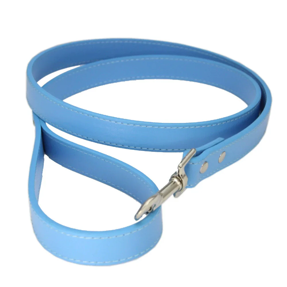 Classic Leather Dog Leash – Soft Vegan Leather Everyday Walking Lead - Image 4