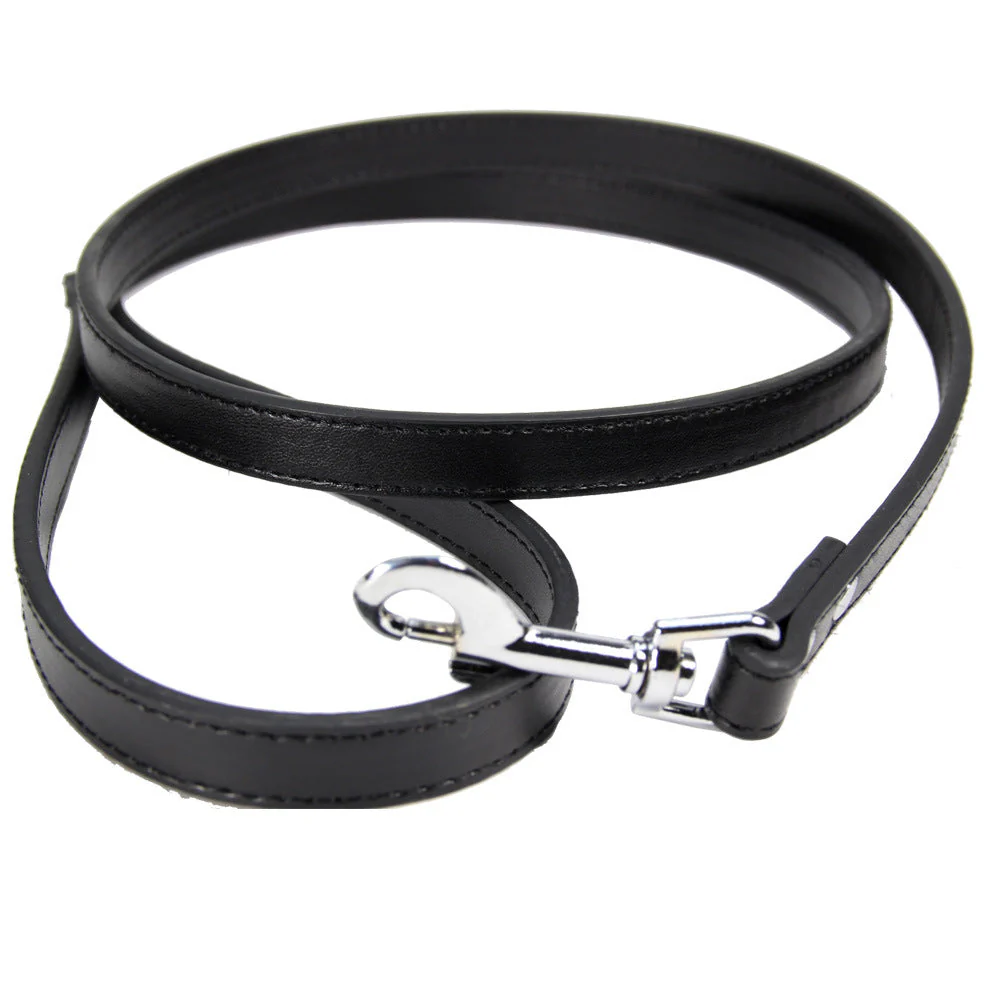 Classic Leather Dog Leash – Soft Vegan Leather Everyday Walking Lead - Image 5