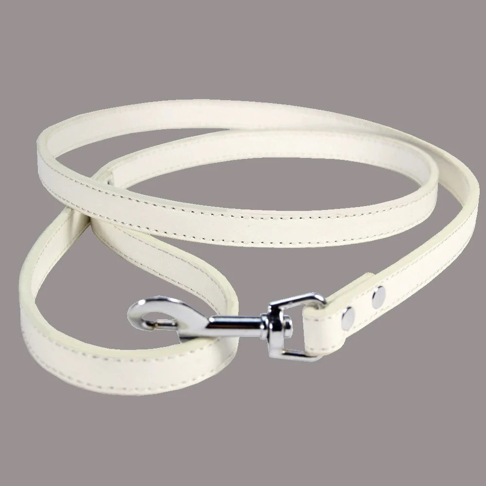 Classic Leather Dog Leash – Soft Vegan Leather Everyday Walking Lead - Image 6