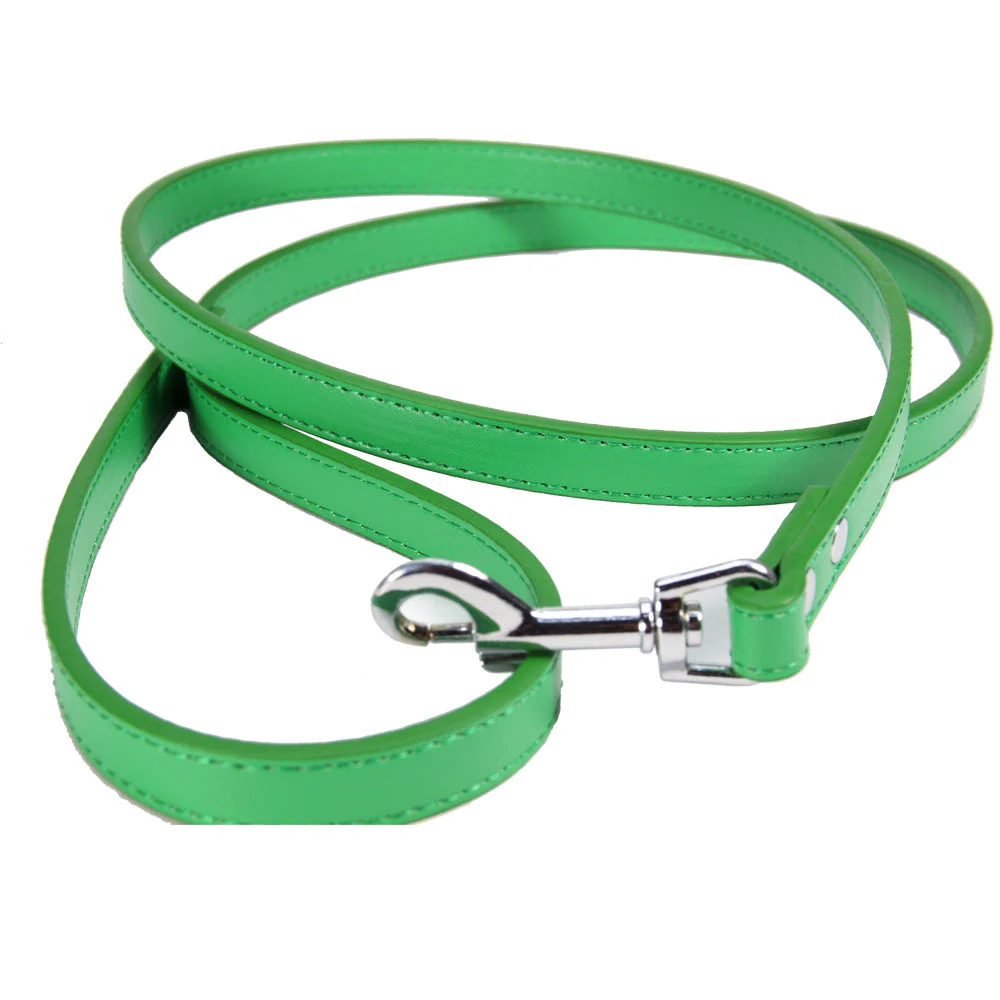 Classic Leather Dog Leash – Soft Vegan Leather Everyday Walking Lead - Image 7