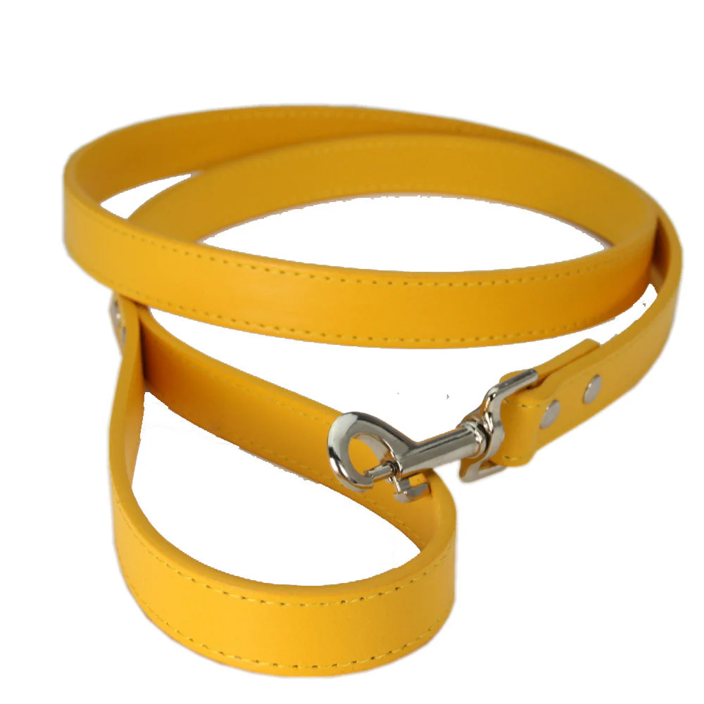 Classic Leather Dog Leash – Soft Vegan Leather Everyday Walking Lead - Image 8