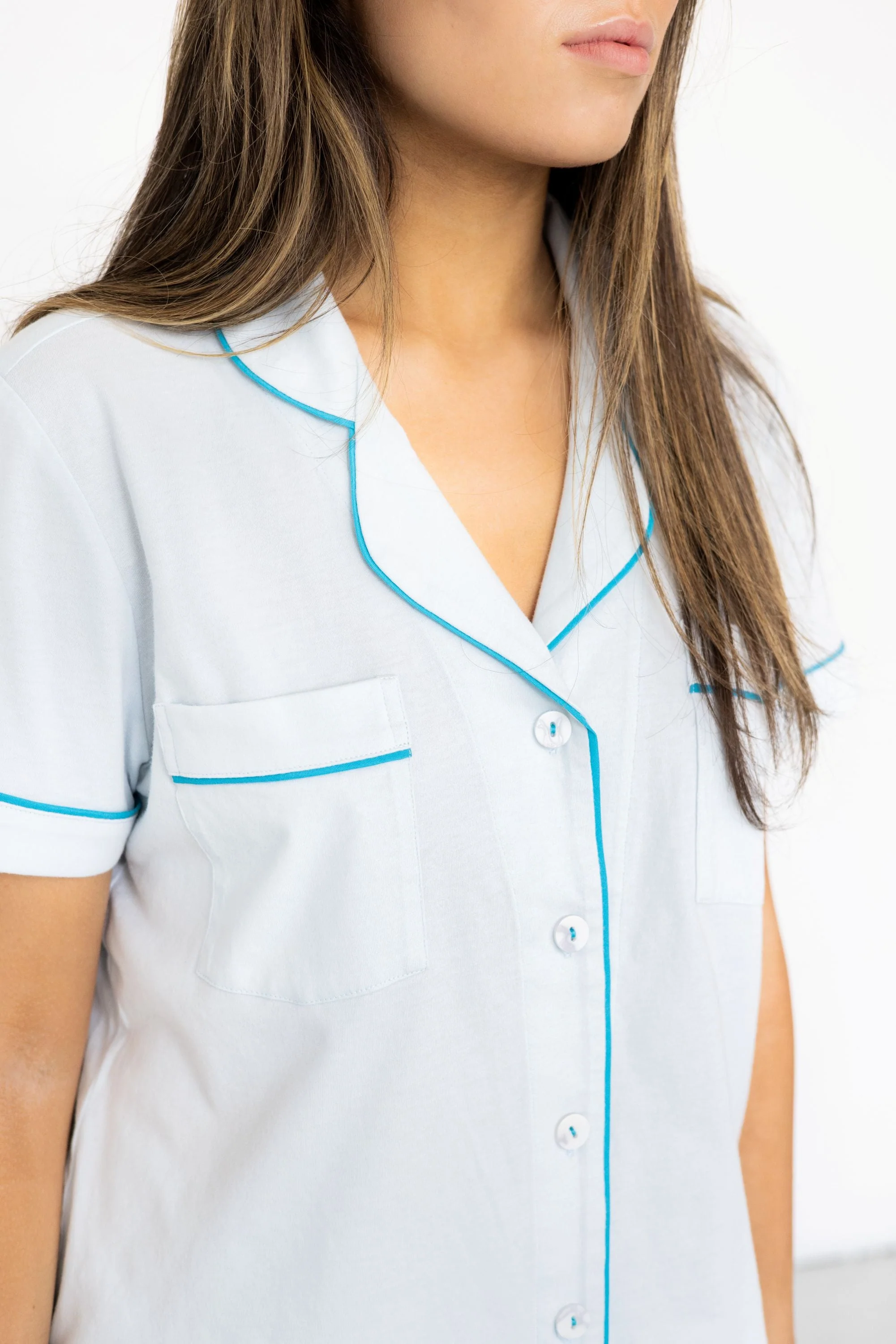 Classic Luxury Capri Pajamas in  Brushed Pima Cotton - Image 11