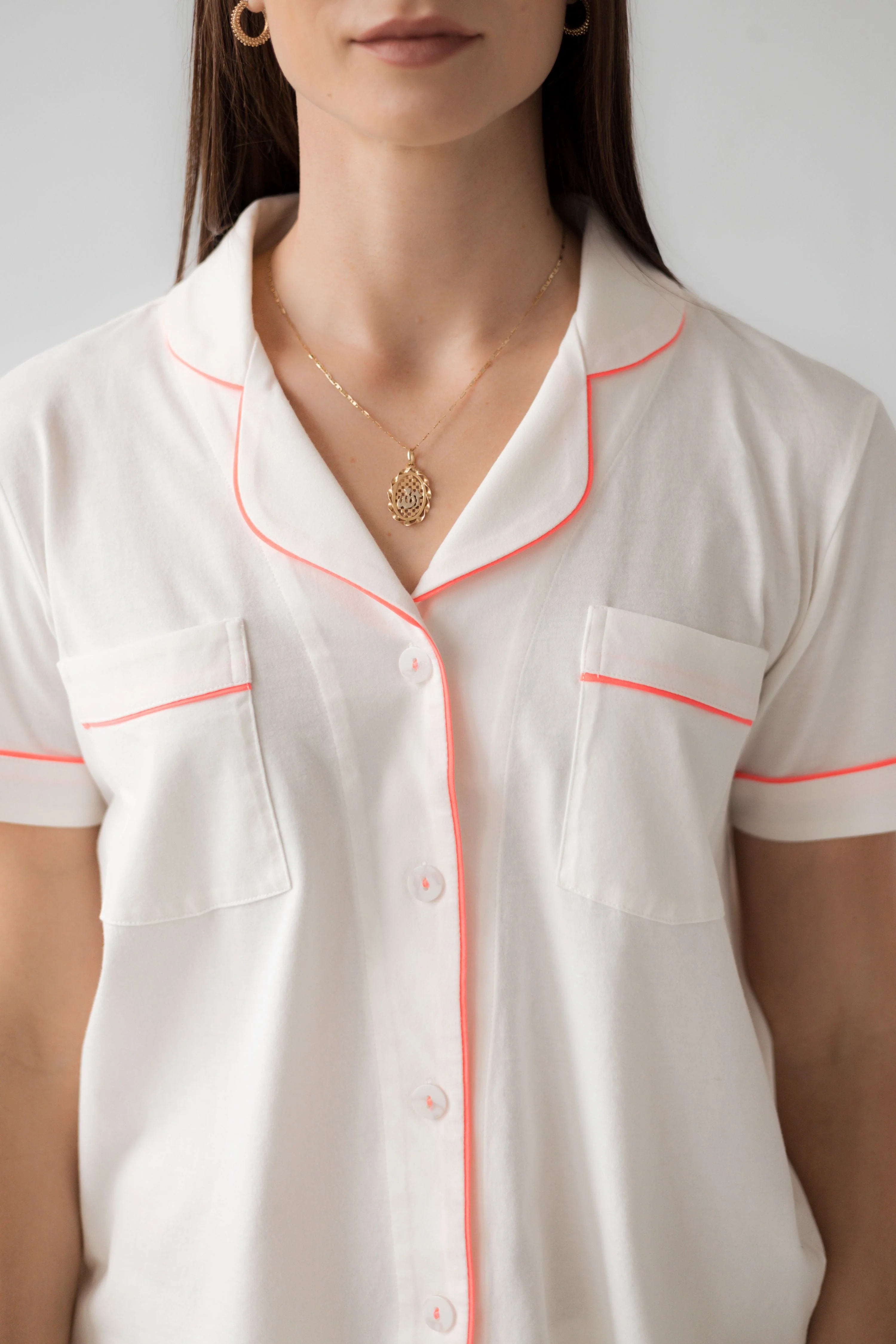 Classic Luxury Capri Pajamas in  Brushed Pima Cotton - Image 15