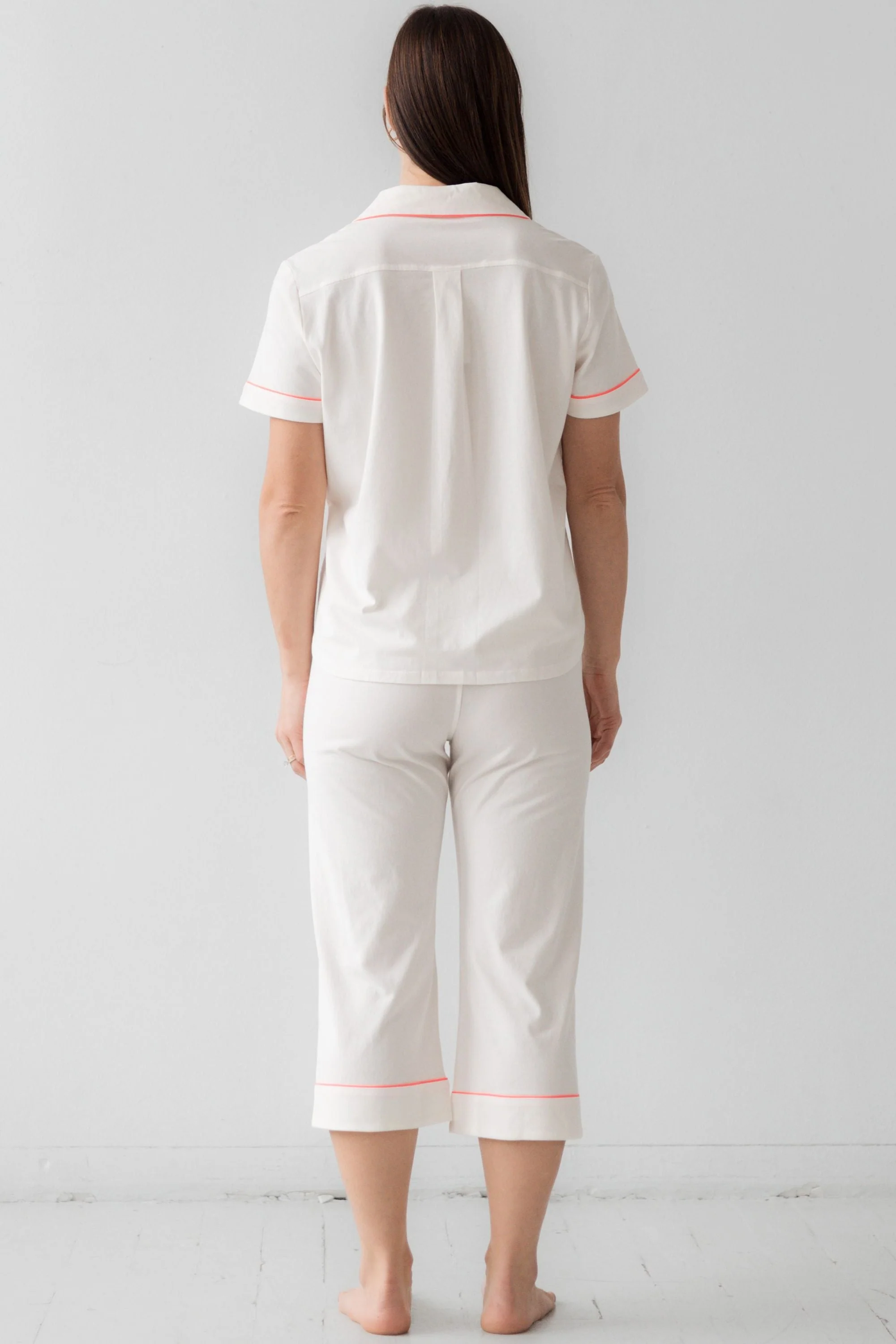 Classic Luxury Capri Pajamas in  Brushed Pima Cotton - Image 17