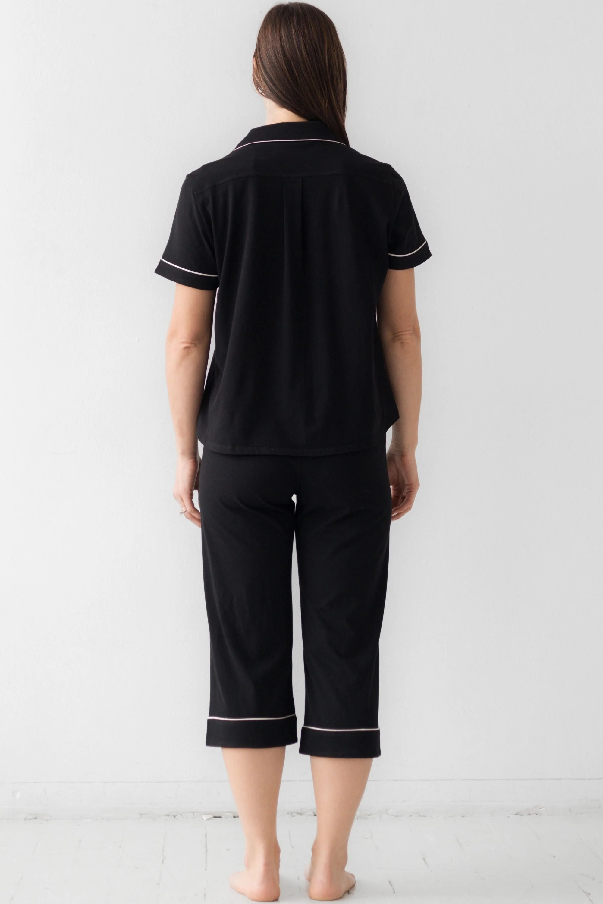 Classic Luxury Capri Pajamas in  Brushed Pima Cotton - Image 21