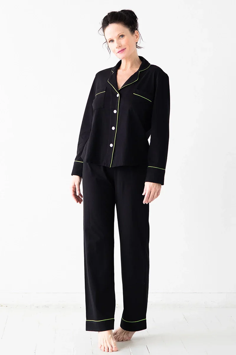 Classic Luxury Pajamas in Brushed Pima Cotton - Image 11