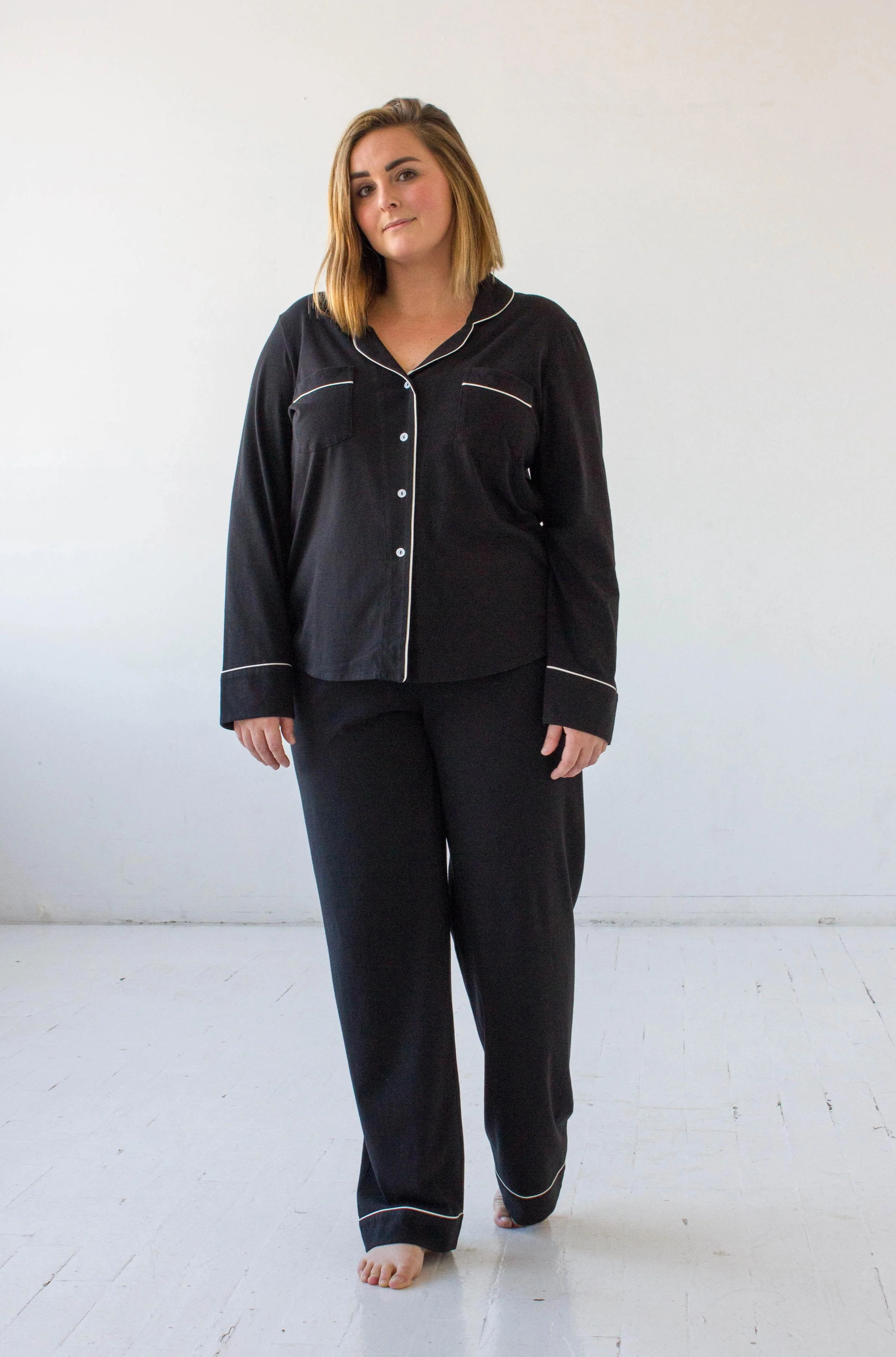 Classic Luxury Pajamas in Brushed Pima Cotton - Image 13
