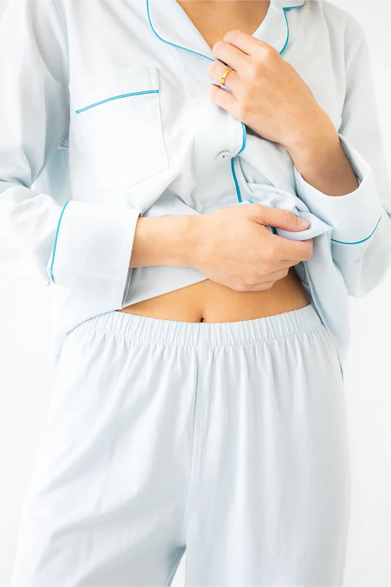 Classic Luxury Pajamas in Brushed Pima Cotton - Image 6