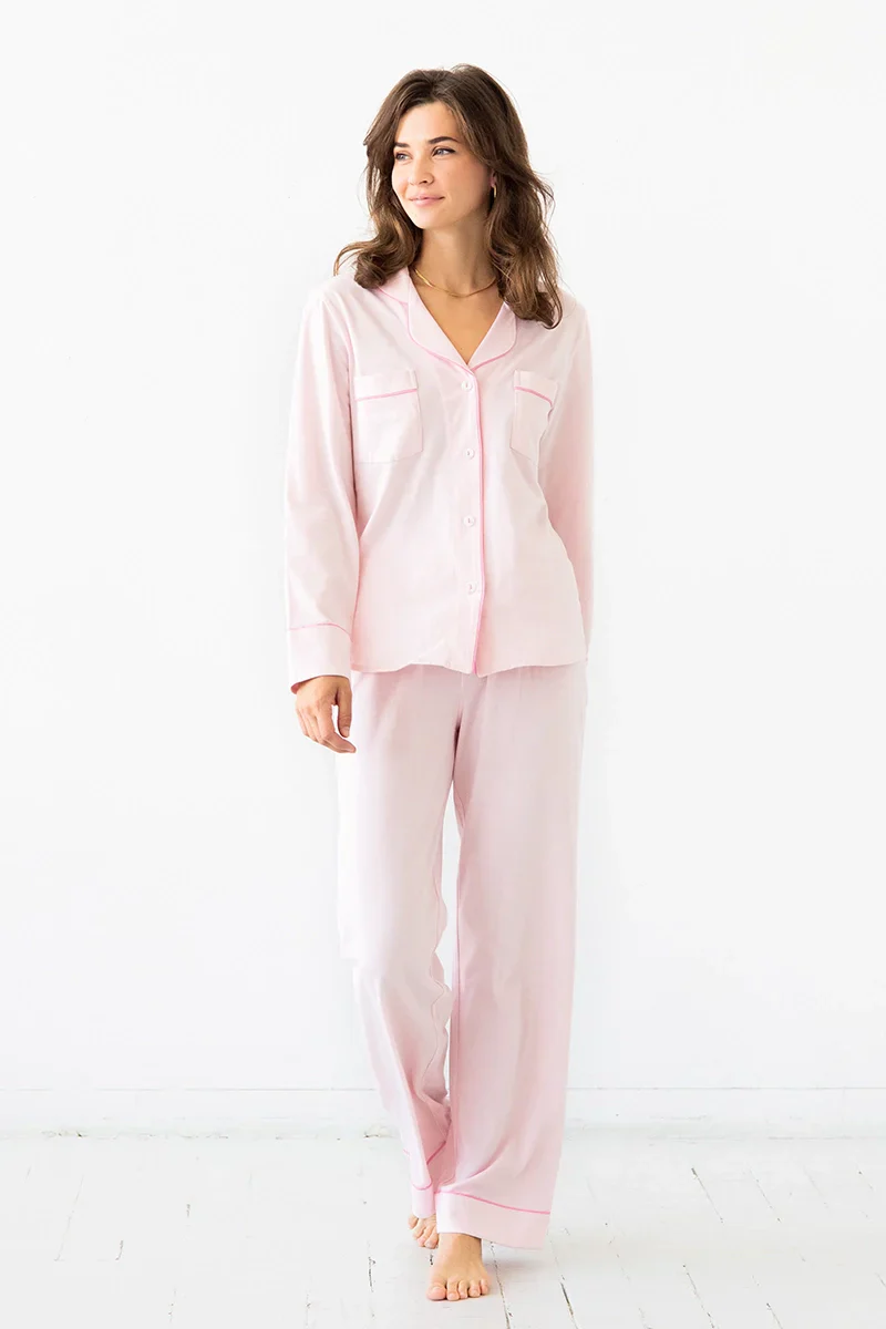 Classic Luxury Pajamas in Brushed Pima Cotton - Image 7