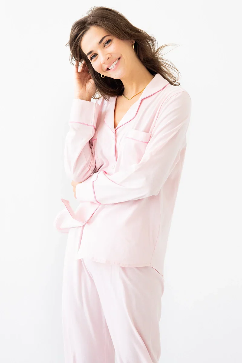 Classic Luxury Pajamas in Brushed Pima Cotton - Image 9
