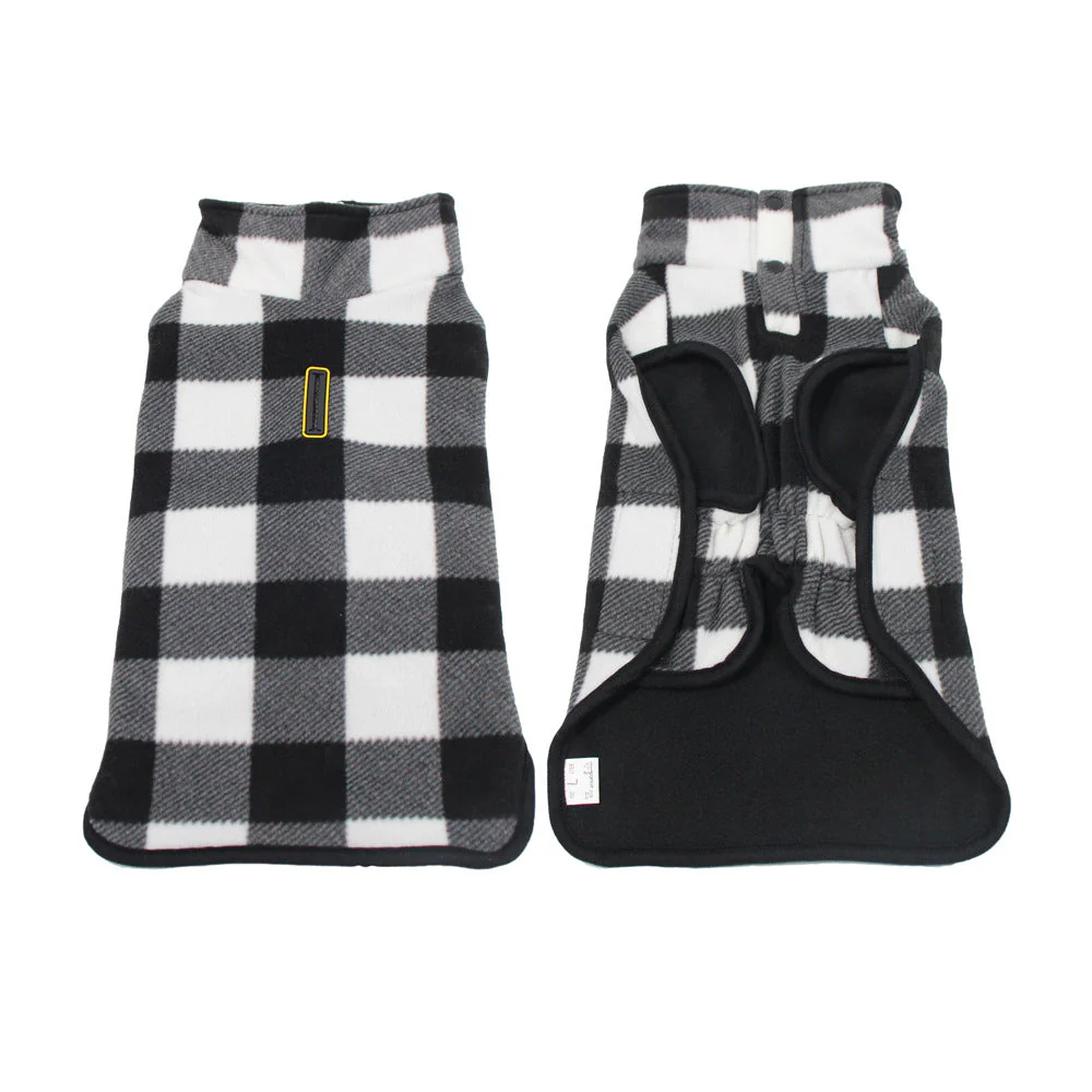 Classic Plaid Fleece Dog Jacket(2 colors) - Image 2