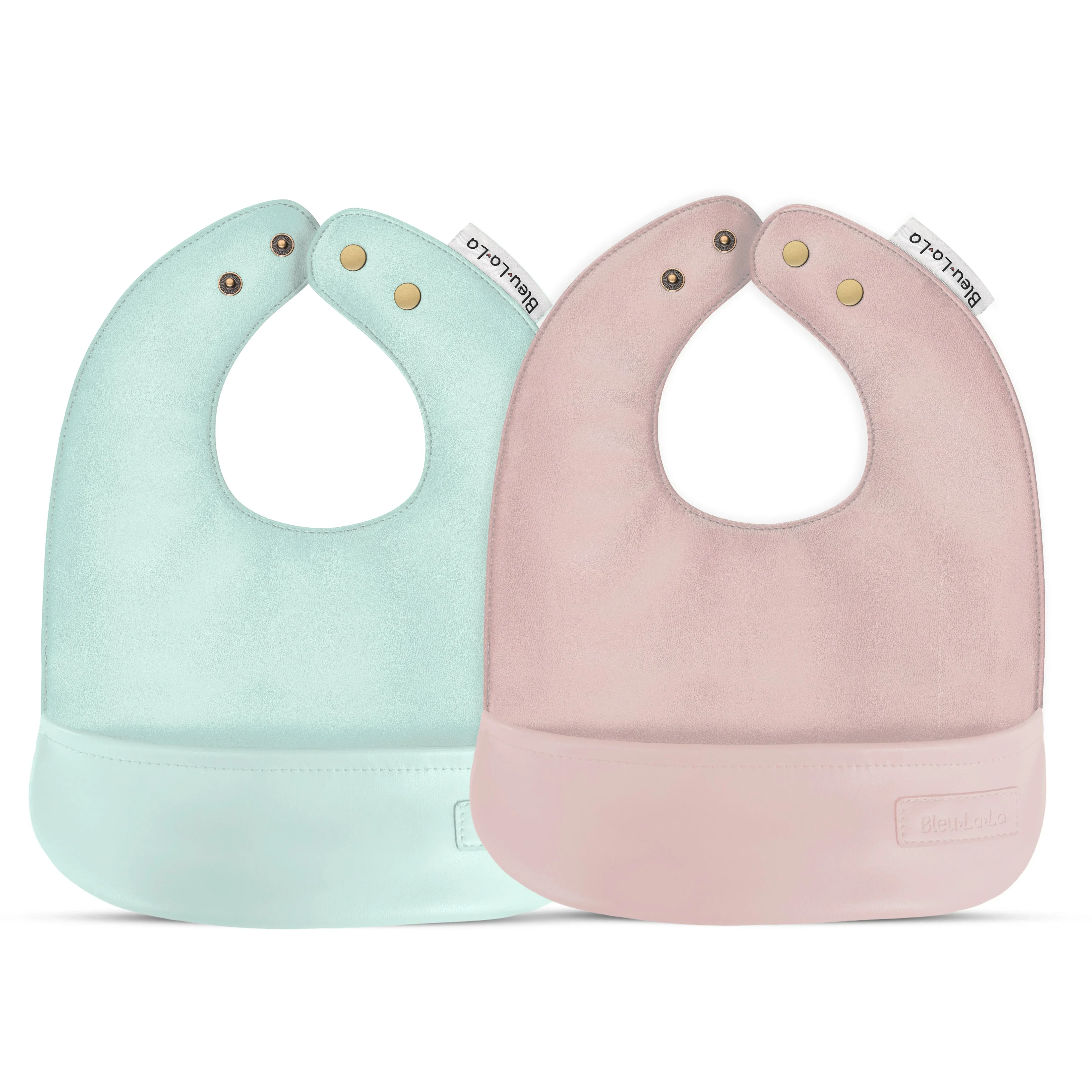 Classic - Set of Soft Vegan Leather Easy Clean Bibs 0-12 Months - Image 10