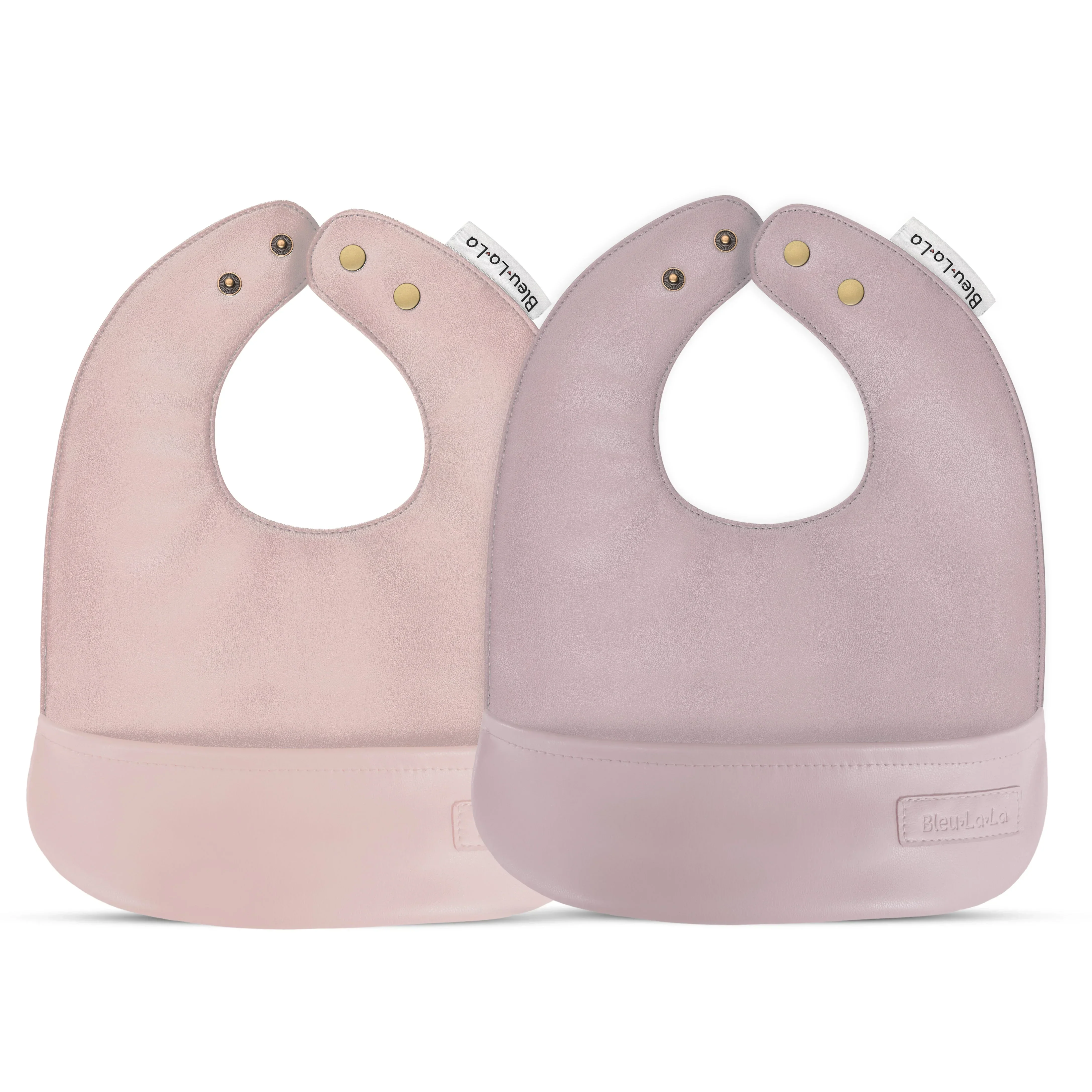 Classic - Set of Soft Vegan Leather Easy Clean Bibs 0-12 Months - Image 11