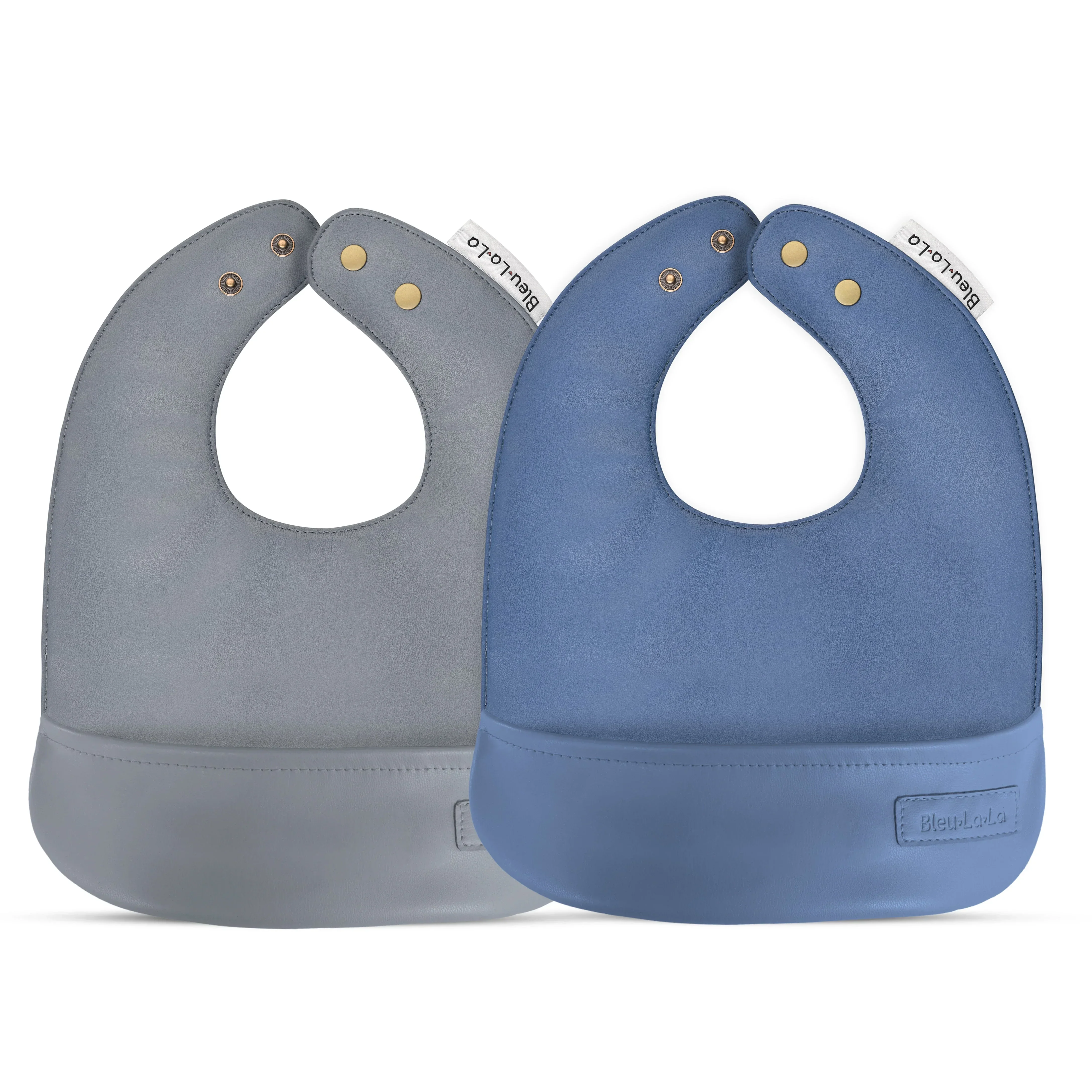 Classic - Set of Soft Vegan Leather Easy Clean Bibs 0-12 Months - Image 9