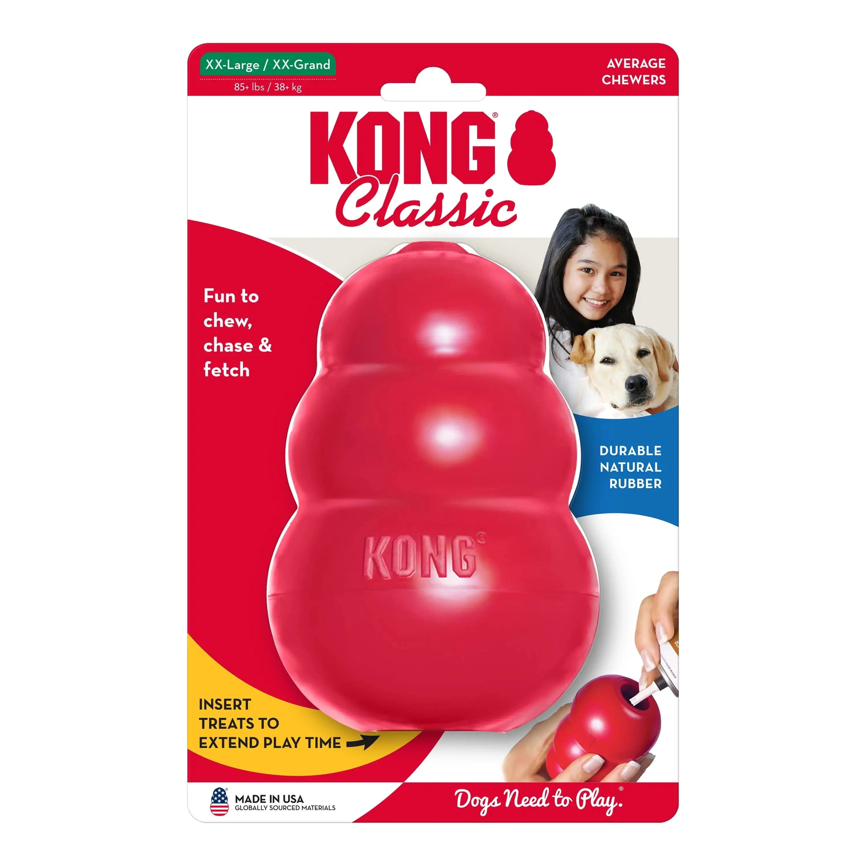 Classic Stuffed Dog Chew Toy, XXL - Image 10