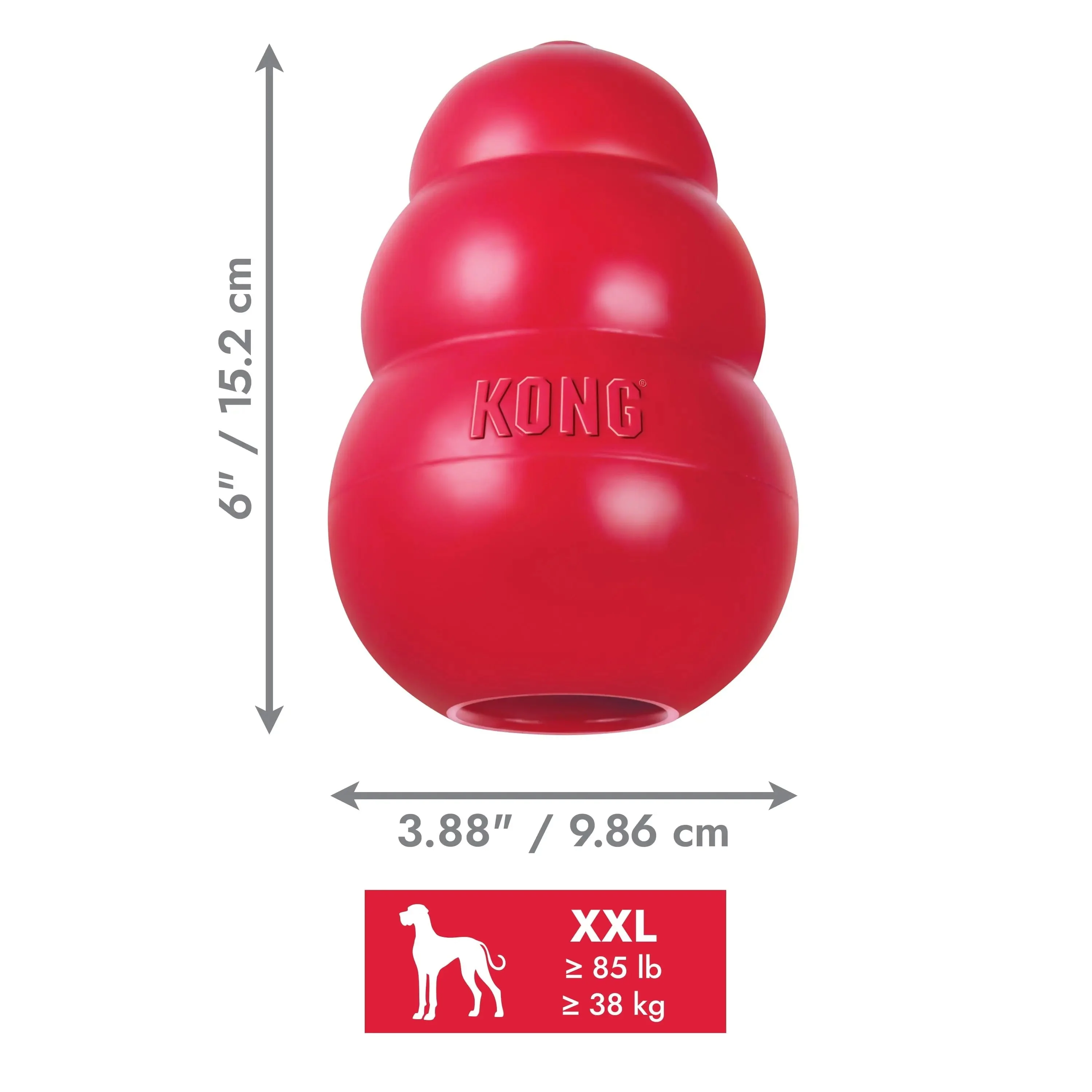 Classic Stuffed Dog Chew Toy, XXL - Image 4