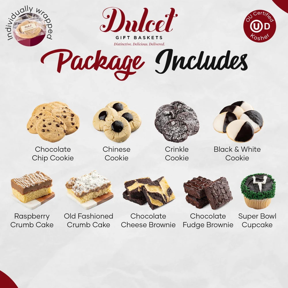 Classic Super Bowl Game Time Pastry Gift Basket - Image 2