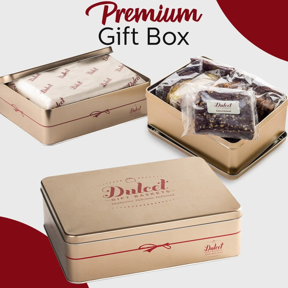 Classic Tin Treats Within Gift Basket - Image 21
