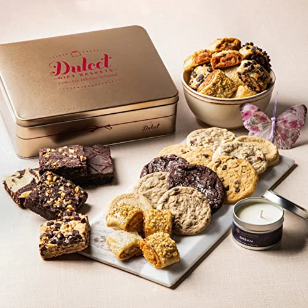 Classic Tin Treats Within Gift Basket - Image 24