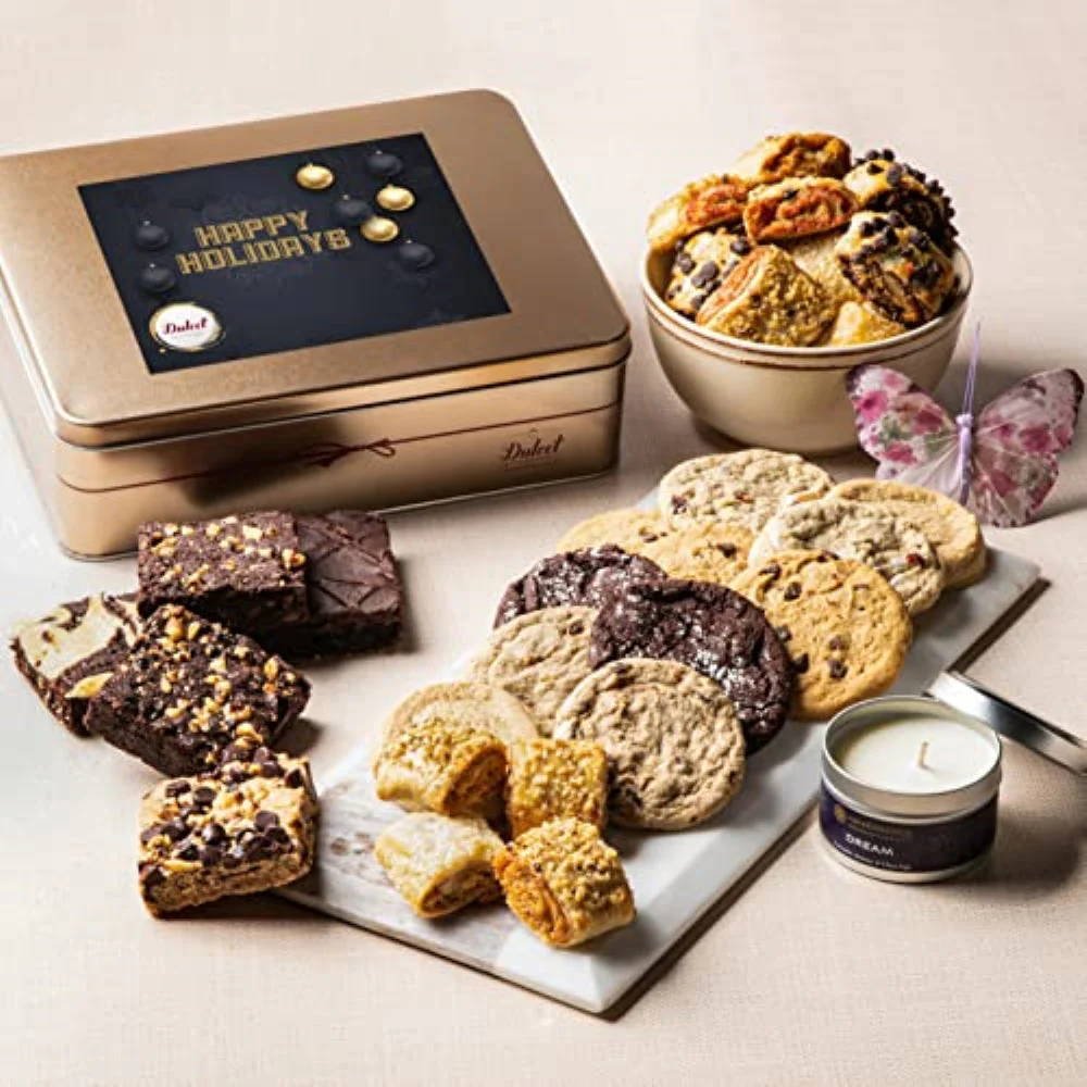 Classic Tin Treats Within Gift Basket - Image 64