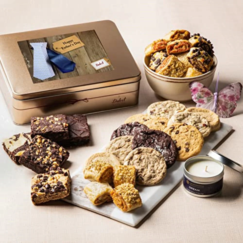 Classic Tin Treats Within Gift Basket - Image 86
