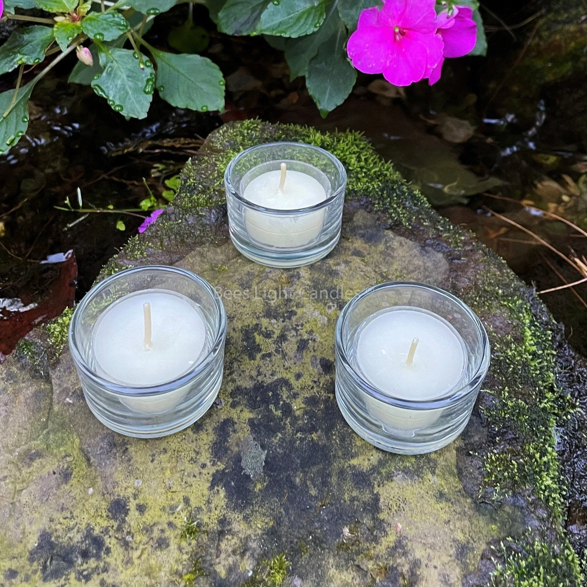 Clear Glass Tealight Holders - Image 3