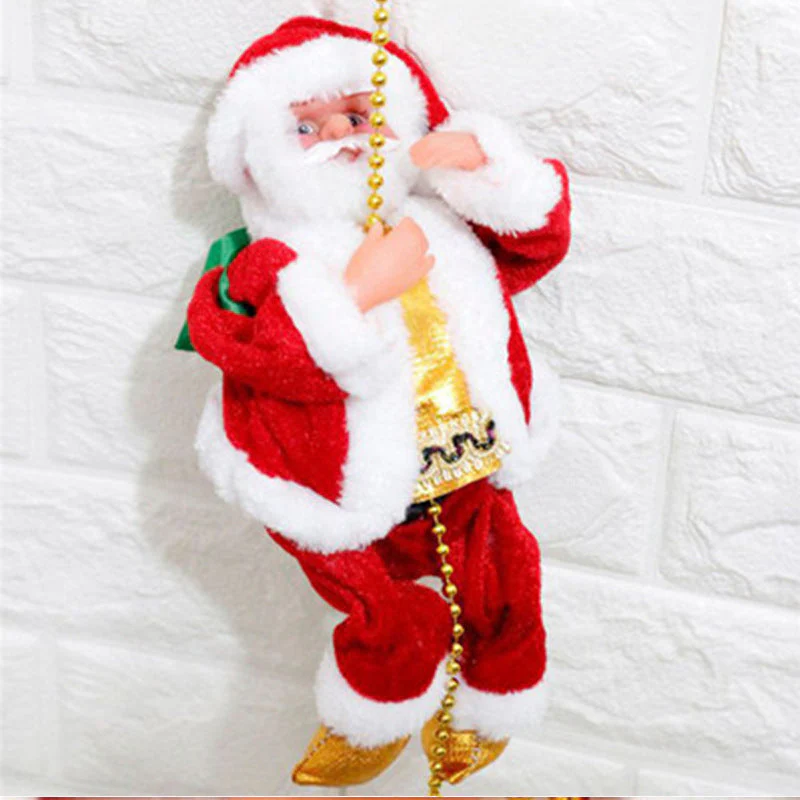 Climbing Ladder Electric Santa Claus Climbing Red Ladder Doll Toy - Image 12