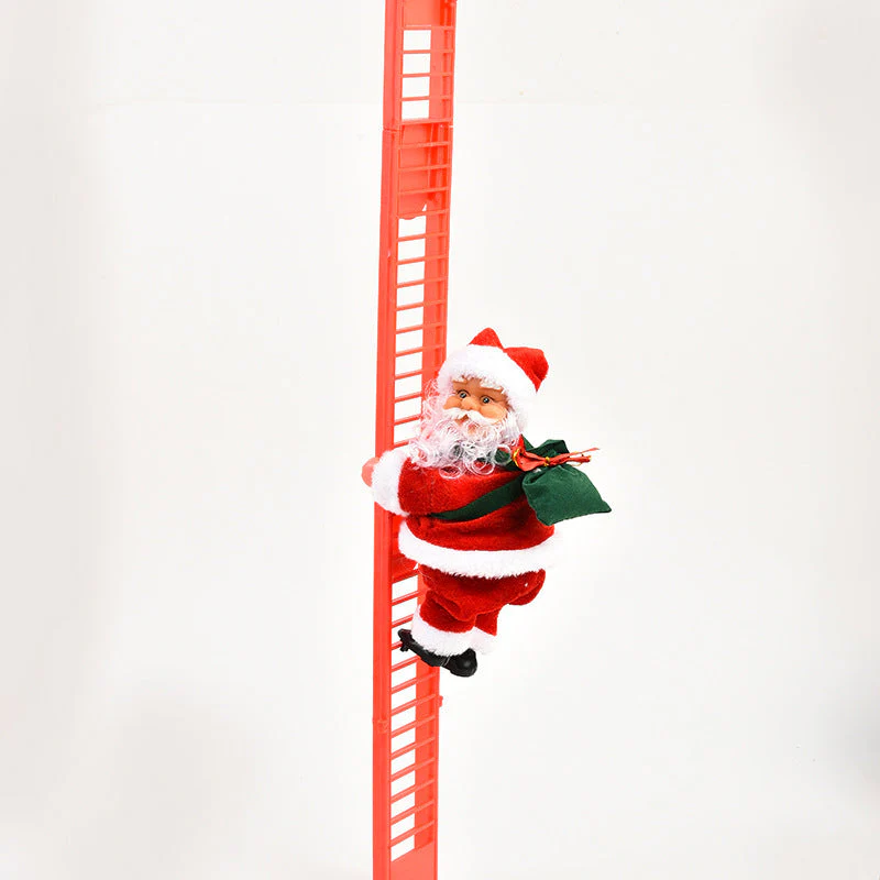 Climbing Ladder Electric Santa Claus Climbing Red Ladder Doll Toy - Image 14