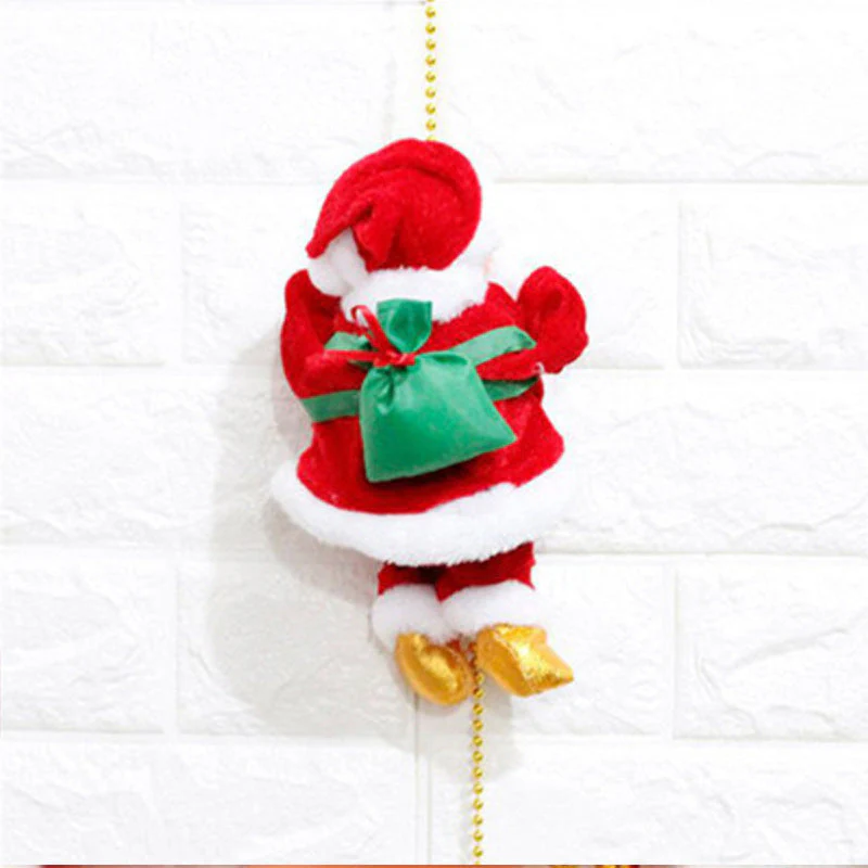 Climbing Ladder Electric Santa Claus Climbing Red Ladder Doll Toy - Image 7