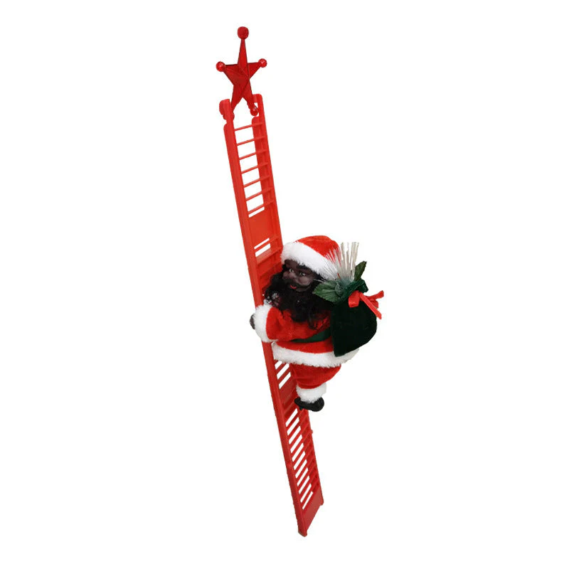 Climbing Ladder Electric Santa Claus Climbing Red Ladder Doll Toy - Image 9