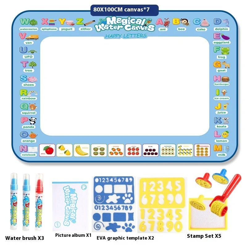 Cloth Toy Clear Water Painting Drawing Board Magic Color Graffiti Blanket Water Picture Book - Image 10