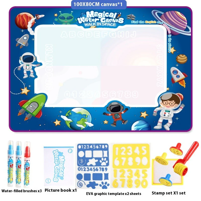 Cloth Toy Clear Water Painting Drawing Board Magic Color Graffiti Blanket Water Picture Book - Image 11