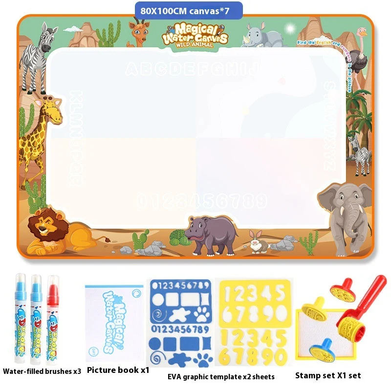Cloth Toy Clear Water Painting Drawing Board Magic Color Graffiti Blanket Water Picture Book - Image 13