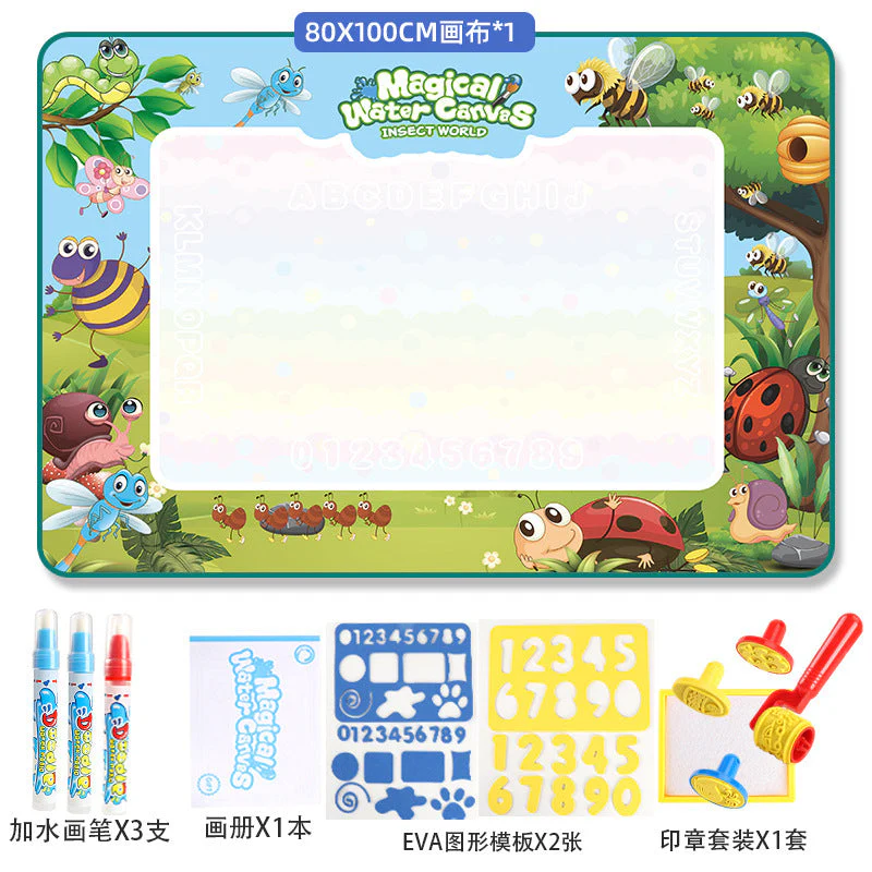 Cloth Toy Clear Water Painting Drawing Board Magic Color Graffiti Blanket Water Picture Book - Image 16