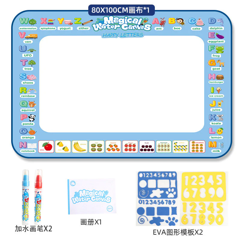 Cloth Toy Clear Water Painting Drawing Board Magic Color Graffiti Blanket Water Picture Book - Image 3