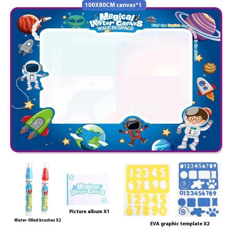 Cloth Toy Clear Water Painting Drawing Board Magic Color Graffiti Blanket Water Picture Book - Image 4