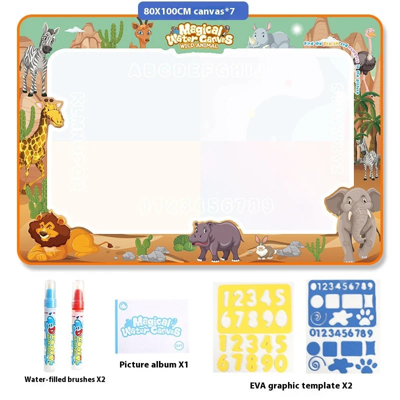 Cloth Toy Clear Water Painting Drawing Board Magic Color Graffiti Blanket Water Picture Book - Image 6