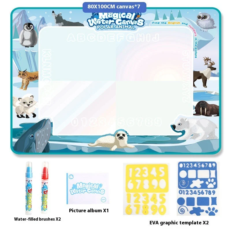 Cloth Toy Clear Water Painting Drawing Board Magic Color Graffiti Blanket Water Picture Book - Image 7