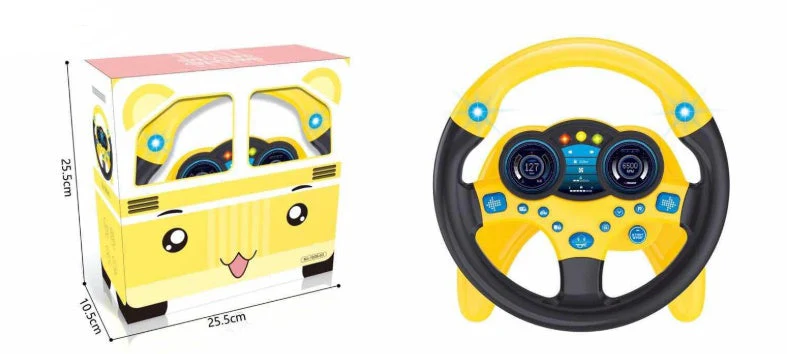 Co-pilot simulation steering wheel puzzle simulation toy - Image 3