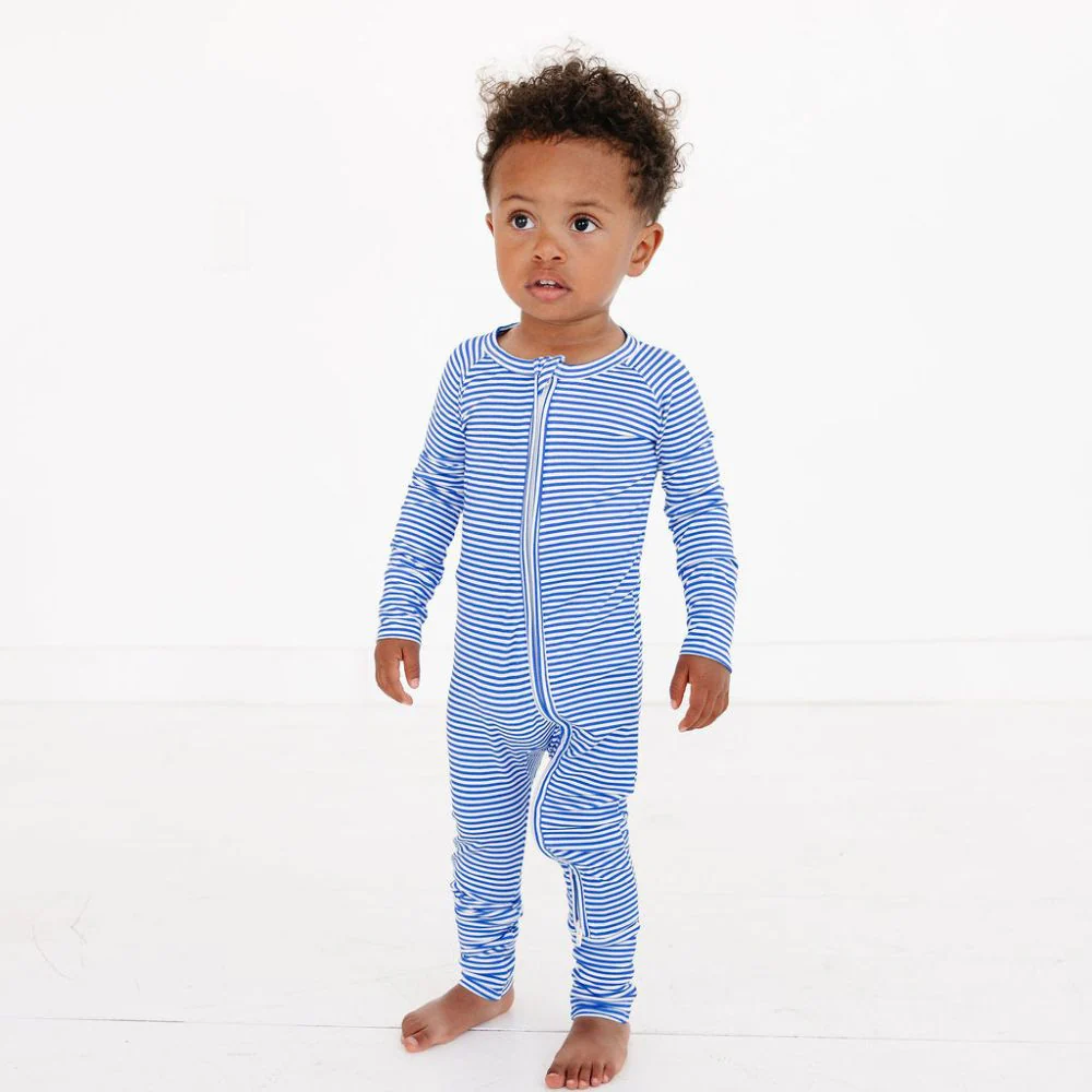 Cobalt Stripe Bamboo Sleeper - Image 3